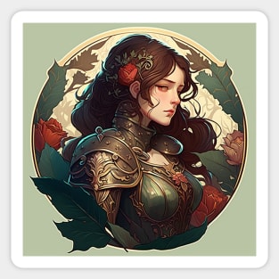 Lady Knight of the Roses Sticker